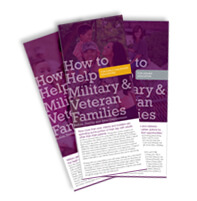 How to Help Military and Veteran Families pamphlets