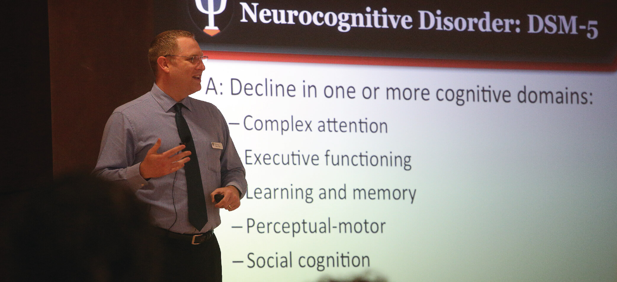 Speaker presents at an SBHP Tier Three training on neurological disorders